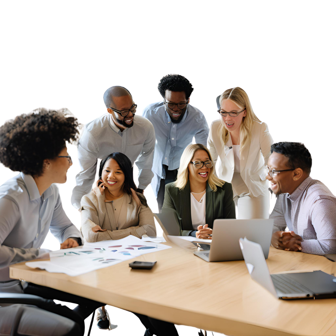 high performance culture homepage small image Diverse team working together.